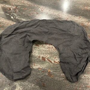 Black Linen Boppy Cover